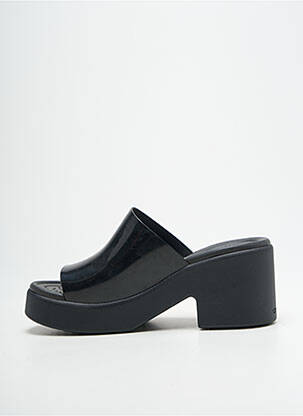 Mule/sabotai satino audinys kulnas nuo 7 iki 9 cm juodas CROCS moteris