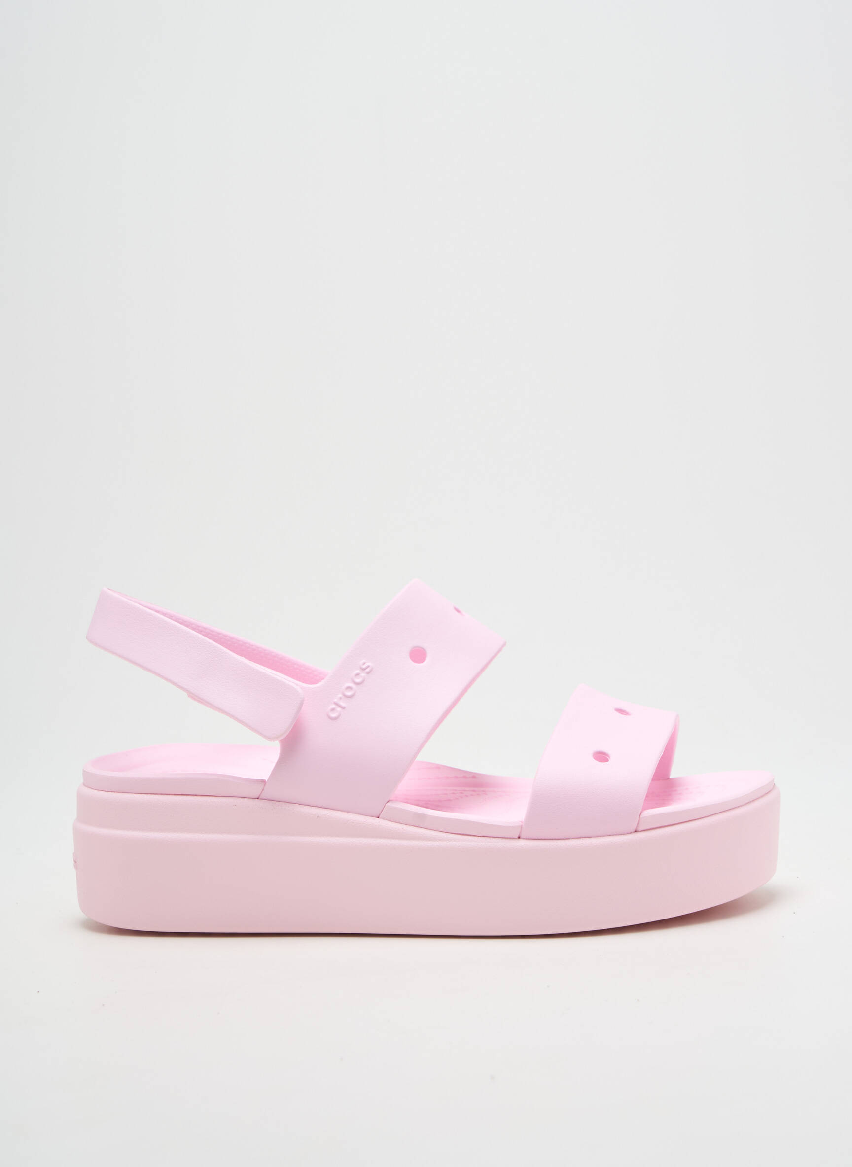 Sandalai/nu pėdos kompensuotas kulnas kulnas nuo 4 iki 6 cm rožinė CROCS moteris