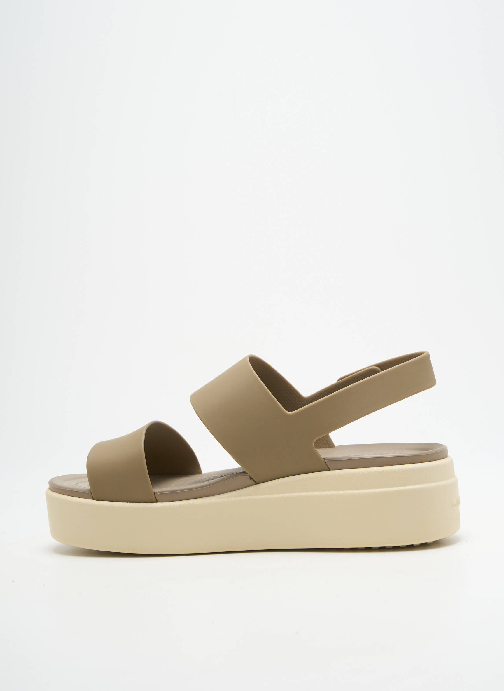 Sandalai/nu pėdos kompensuotas kulnas kulnas nuo 4 iki 6 cm rudas CROCS moteris