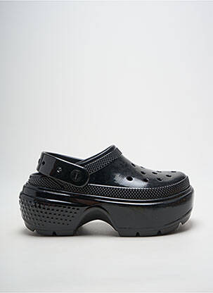Mule/sabotai satino audinys kulnas nuo 7 iki 9 cm juodas CROCS moteris