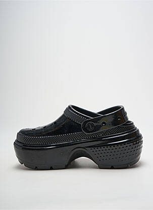 Mule/sabotai satino audinys kulnas nuo 7 iki 9 cm juodas CROCS moteris