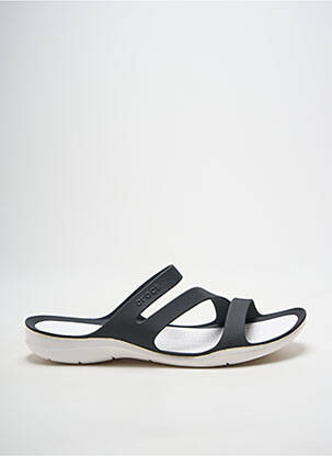 Mule/sabotai atvira pabaiga plokščias kulnas iki 3 cm juodas CROCS moteris