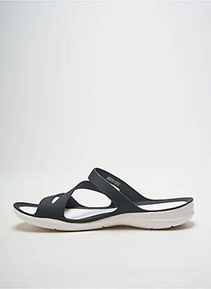 Mule/sabotai atvira pabaiga plokščias kulnas iki 3 cm juodas CROCS moteris