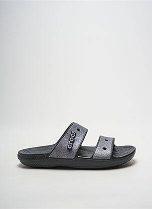 Mule/sabotai atvira pabaiga plokščias kulnas iki 3 cm sidabrinė CROCS moteris