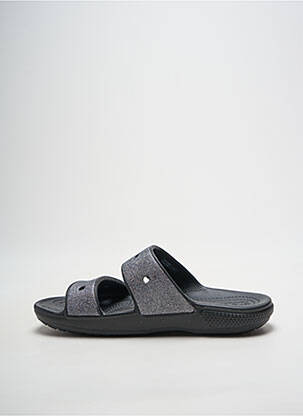 Mule/sabotai atvira pabaiga plokščias kulnas iki 3 cm sidabrinė CROCS moteris