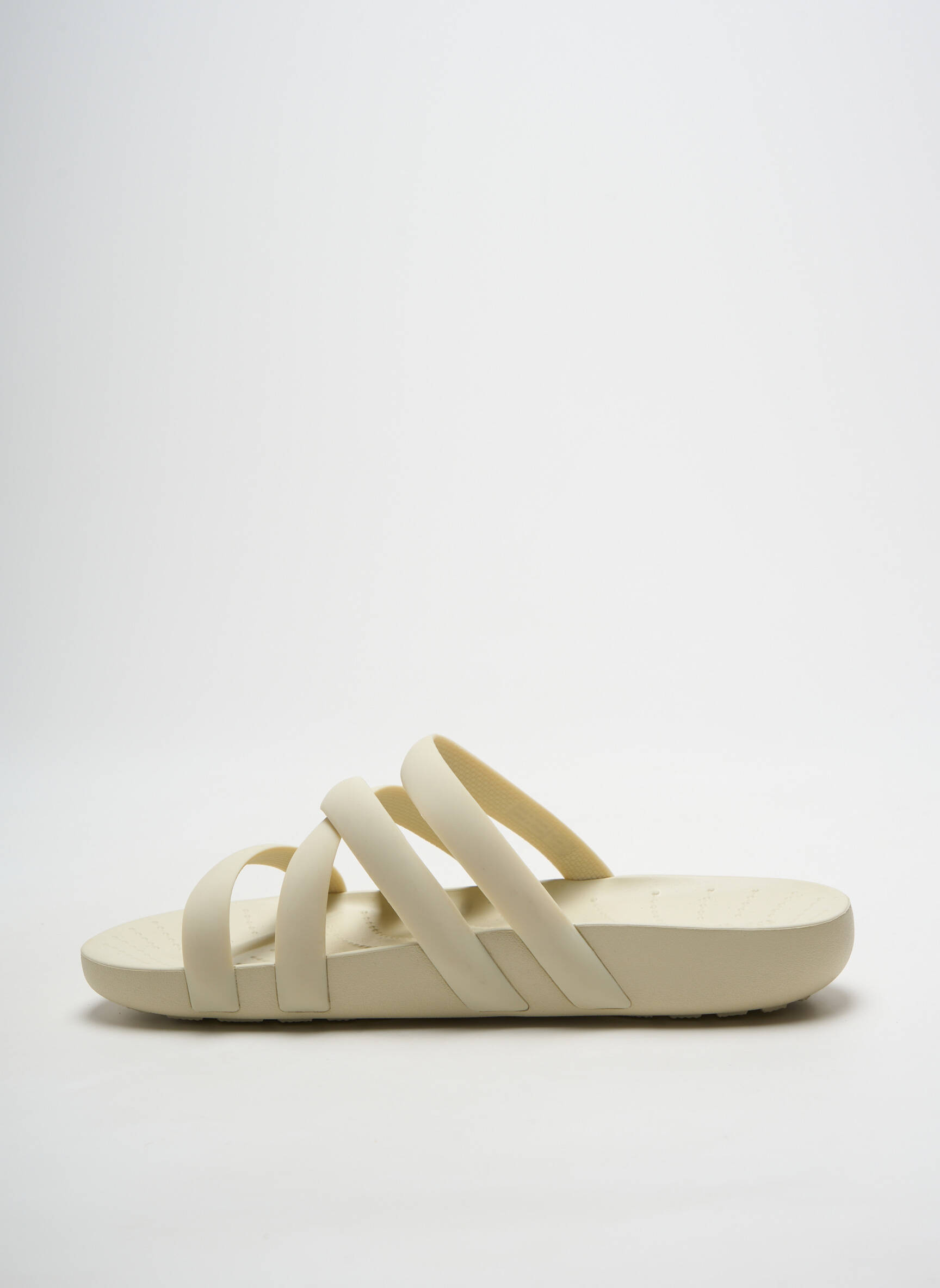 Mule/sabotai atvira pabaiga plokščias kulnas iki 3 cm bežinis CROCS moteris
