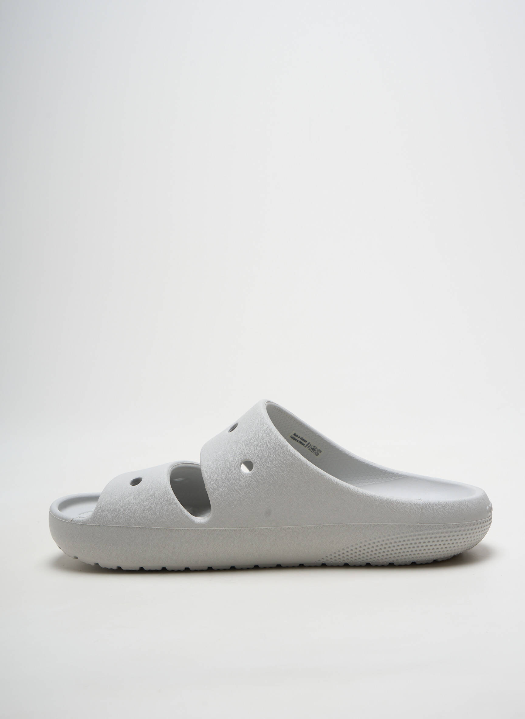 Mule/sabotai atvira pabaiga plokščias kulnas iki 3 cm pilka CROCS moteris