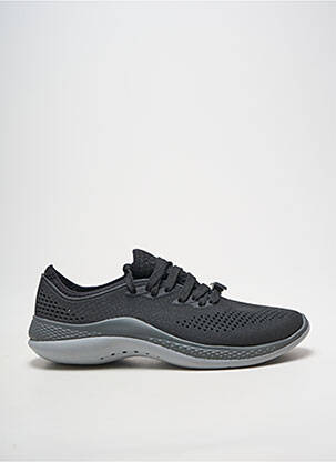Bėgimo bateliai apvalus mygtukas plokščias kulnas iki 3 cm juodas CROCS moteris