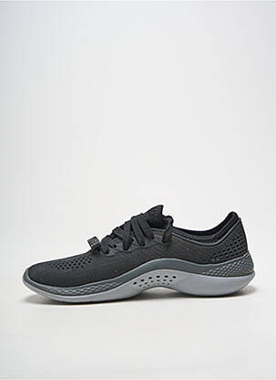 Bėgimo bateliai apvalus mygtukas plokščias kulnas iki 3 cm juodas CROCS moteris