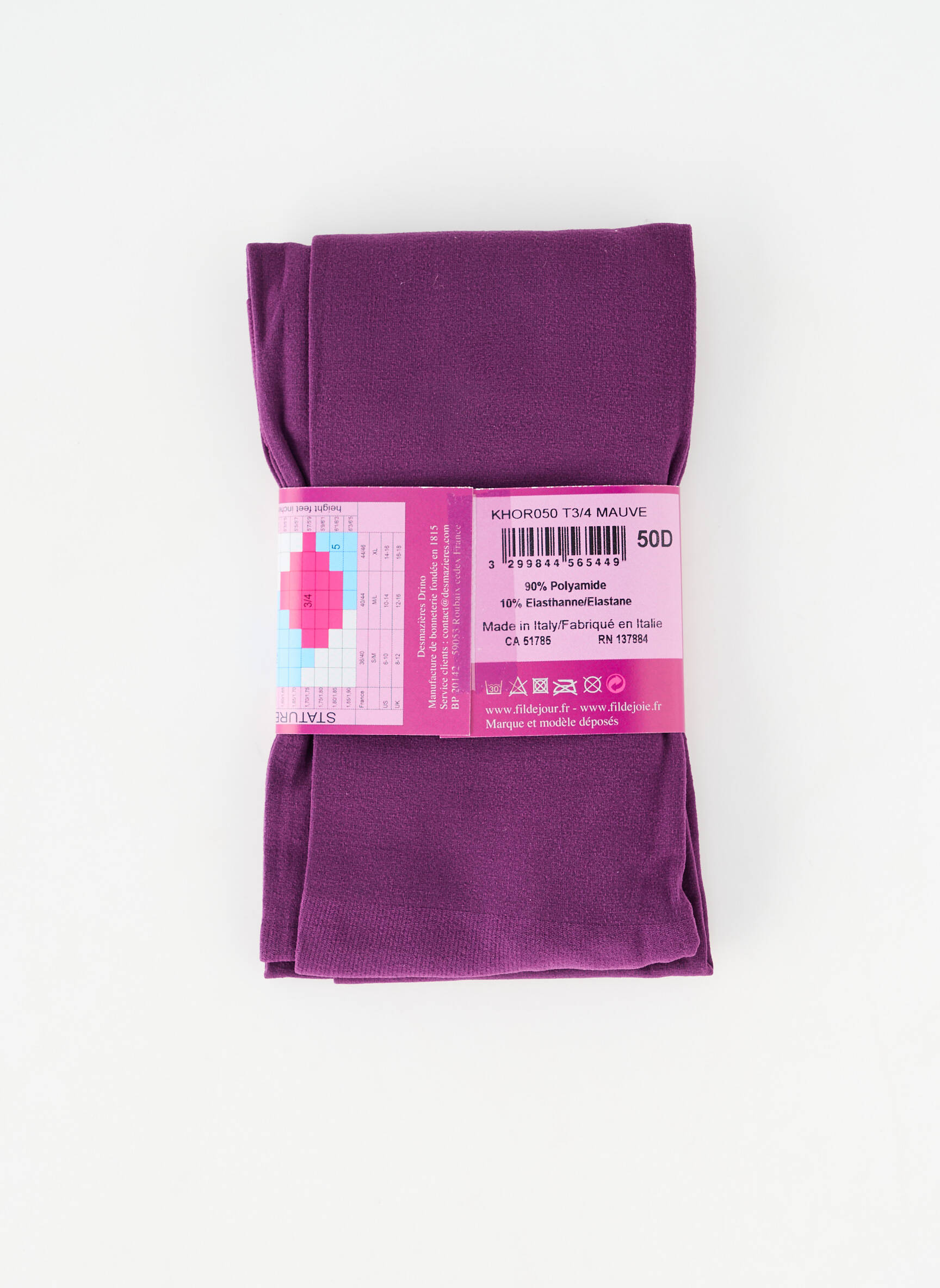Kojinės tamprumas violetinis FIL DE JOIE moteris