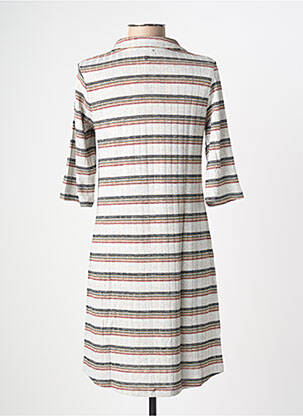 Trumpa suknelė 3/4 rankovės 3/4 rankovės pilka SURKANA moteris