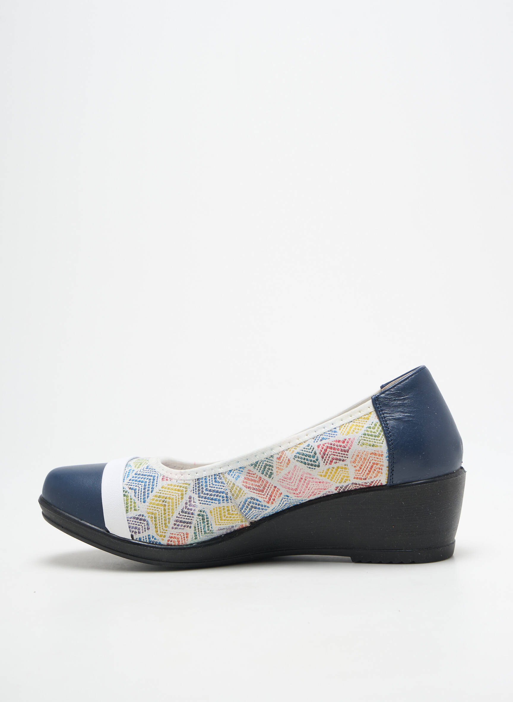 Balerinos lygus medžiaga kulnas nuo 4 iki 6 cm mėlyna INEA moteris