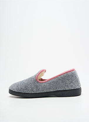 Bateliai/pantofliai apvalus mygtukas plokščias kulnas iki 3 cm pilka JEVA moteris
