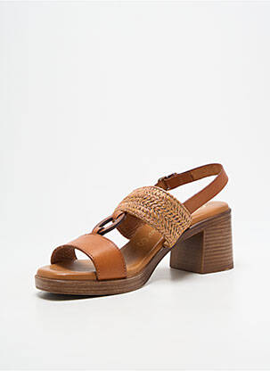 Sandalai/nu pėdos satino audinys kulnas nuo 4 iki 6 cm rudas CARLA TORTOSA moteris