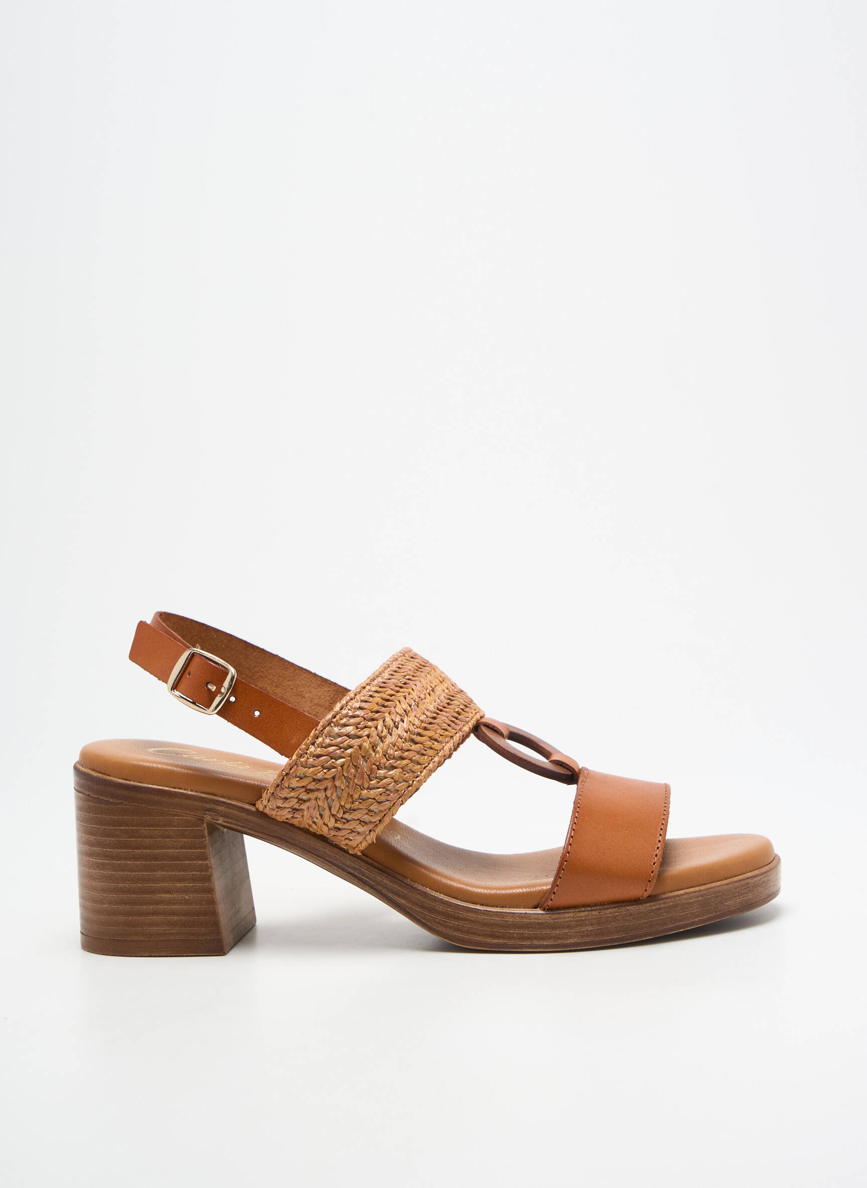 Sandalai/nu pėdos satino audinys kulnas nuo 4 iki 6 cm rudas CARLA TORTOSA moteris
