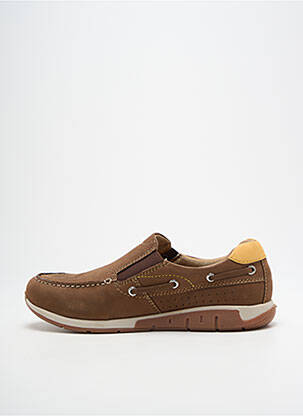 Slip-on batai elastinė uždarymo sistema apvalus mygtukas rudas ALTEX vyras