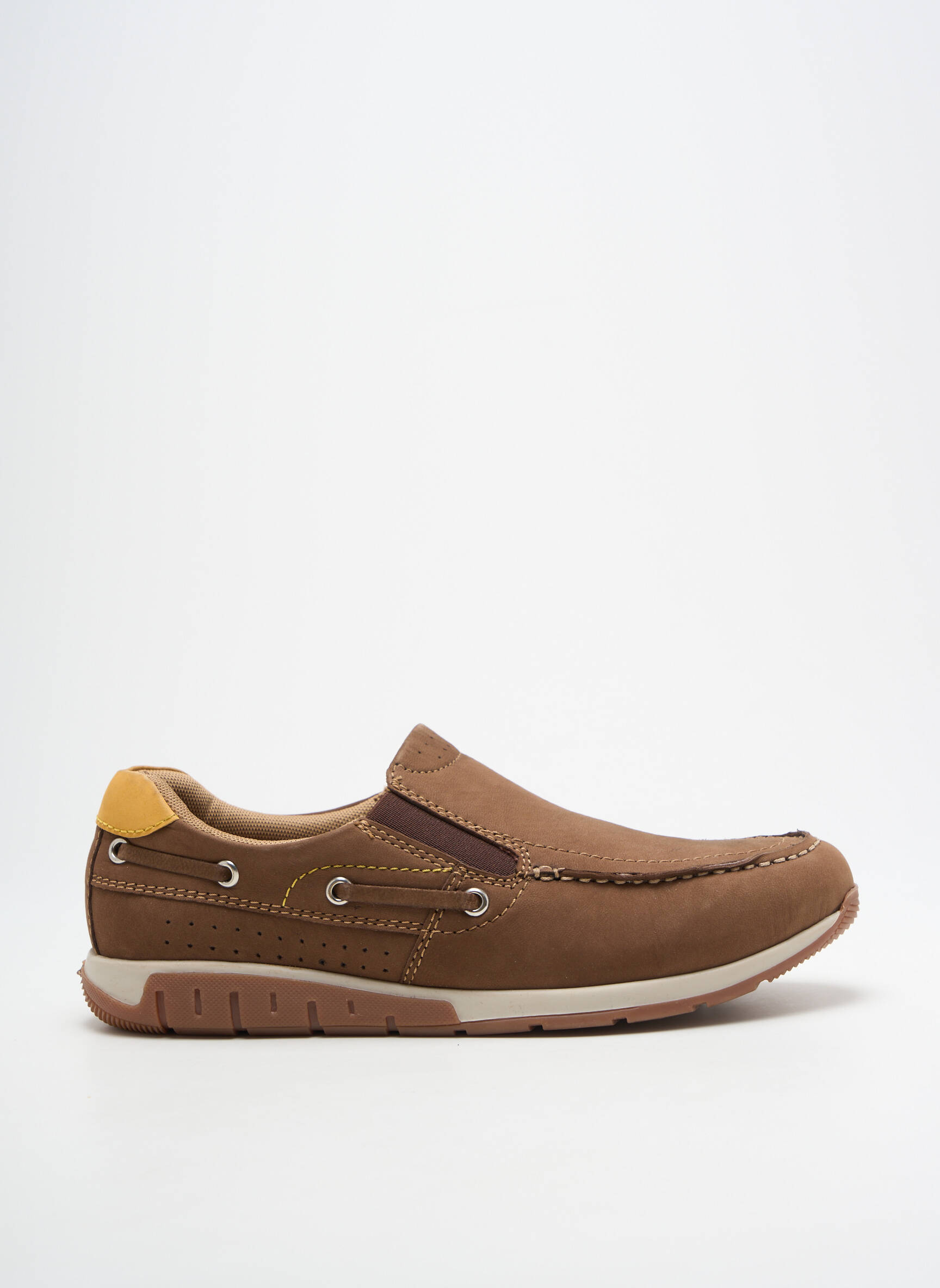 Slip-on batai elastinė uždarymo sistema apvalus mygtukas rudas ALTEX vyras