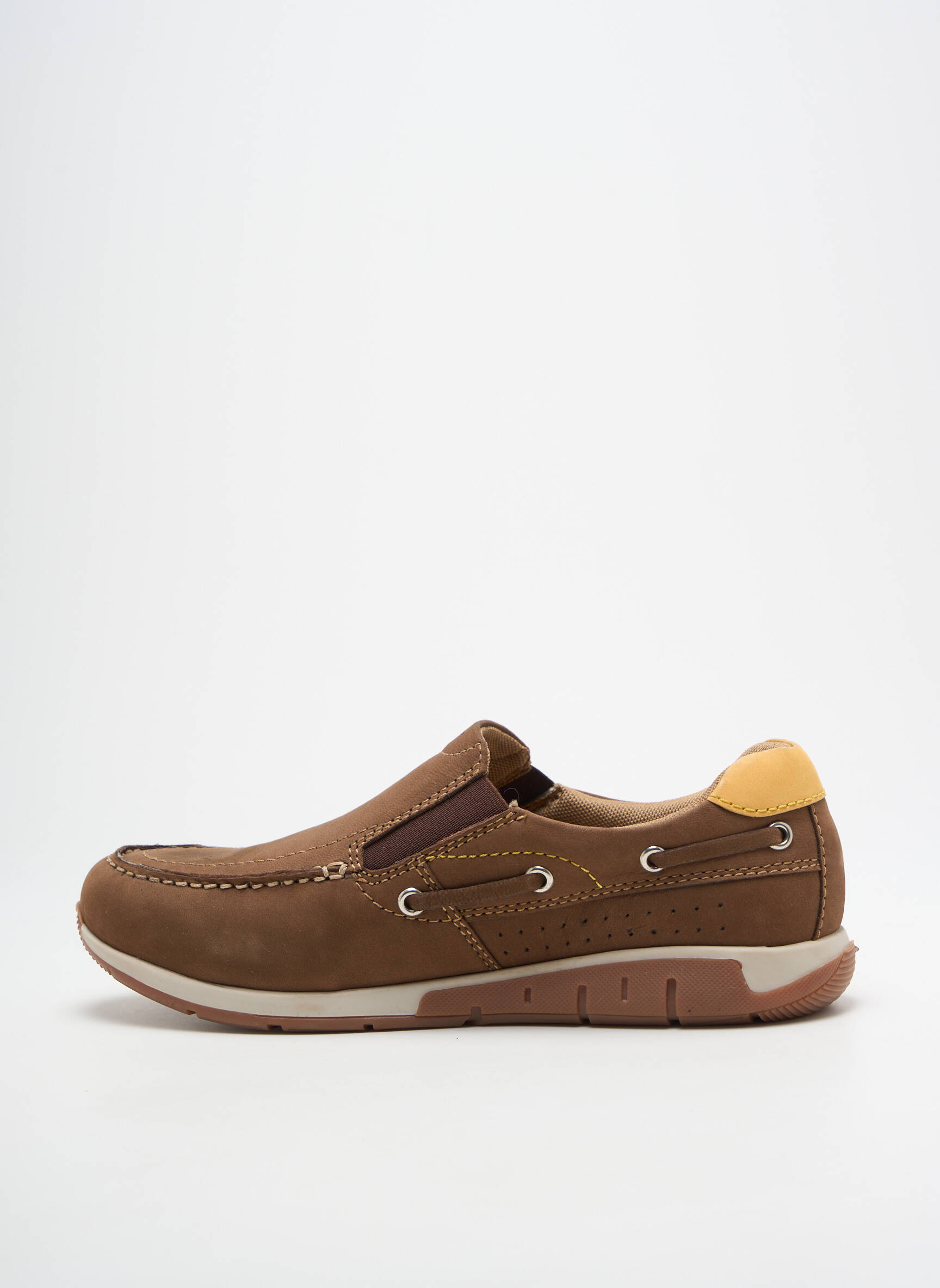Slip-on batai elastinė uždarymo sistema apvalus mygtukas rudas ALTEX vyras