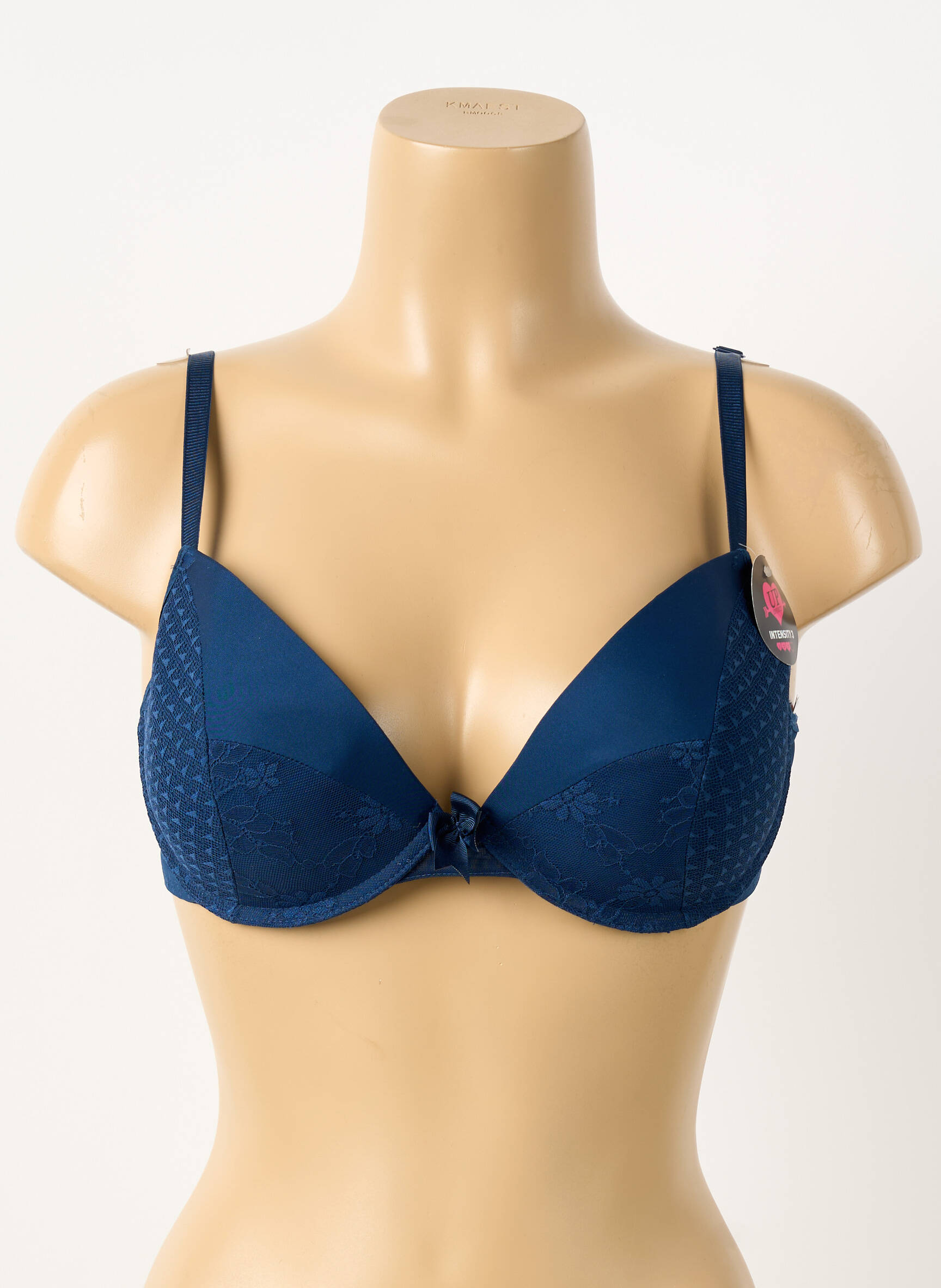 Liemenėlė push-up liemenėlė su aukštu palaikymu push-up liemenėlė su aukštu palaikymu mėlyna PASSIONATA moteris