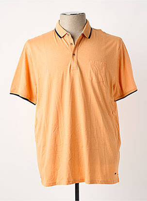 Polo jersey audinys trumpas rankovės oranžinė DELAHAYE vyras