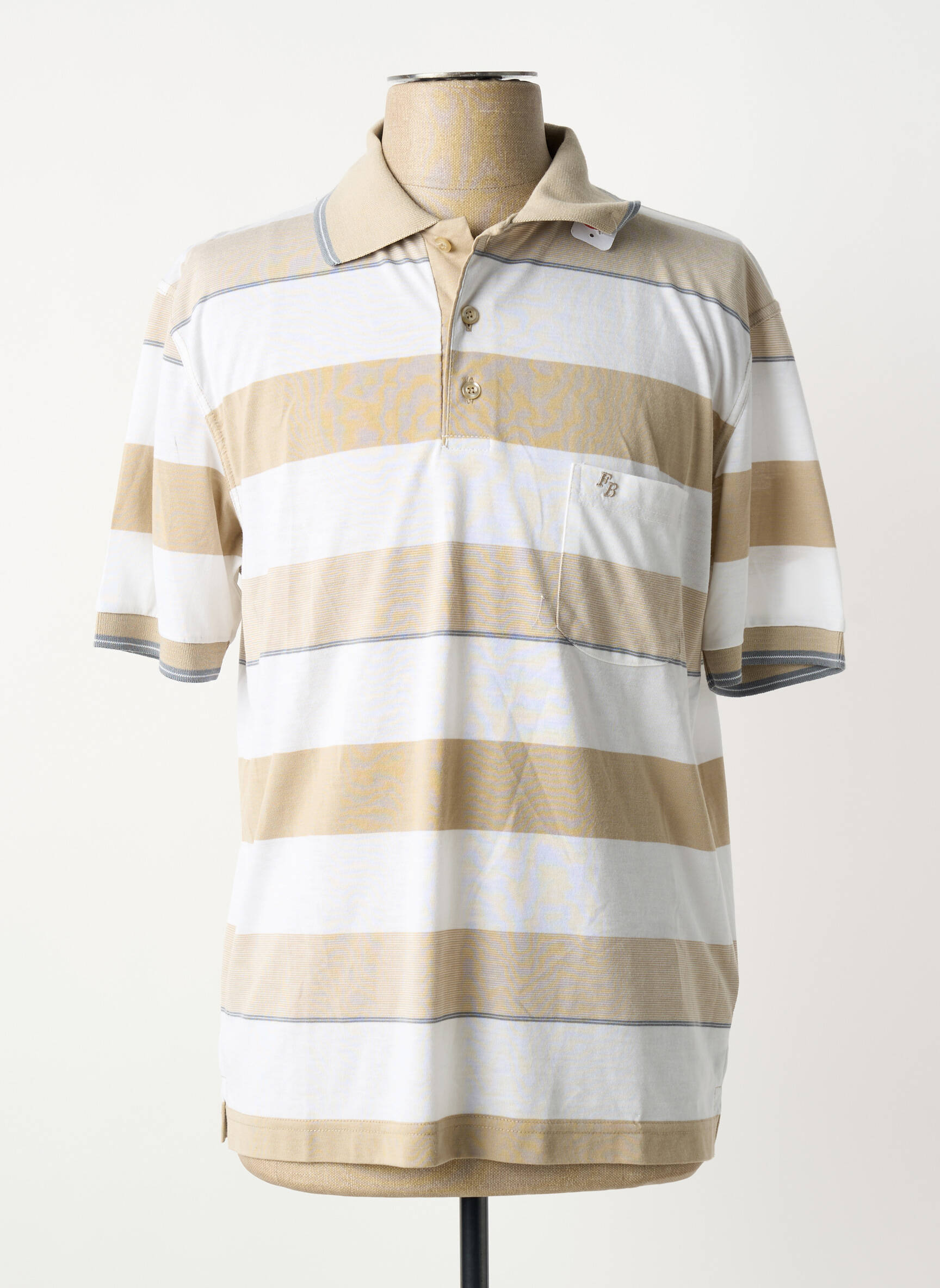 Polo jersey audinys trumpas rankovės bežinis FRANCESCO BOTTI vyras