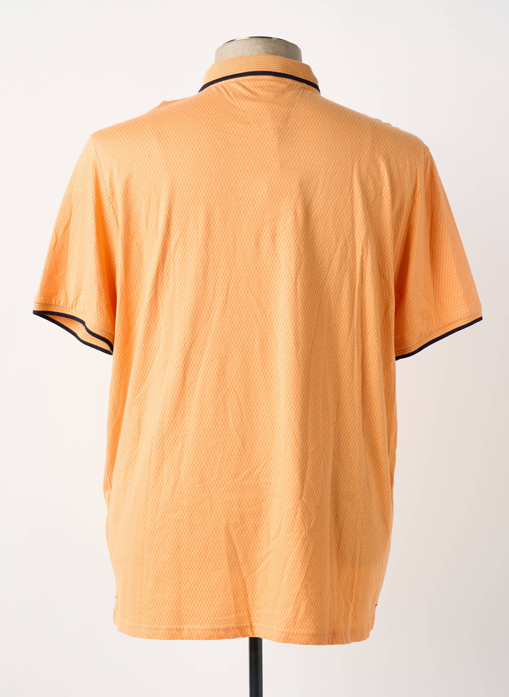 Polo jersey audinys trumpas rankovės oranžinė DELAHAYE vyras