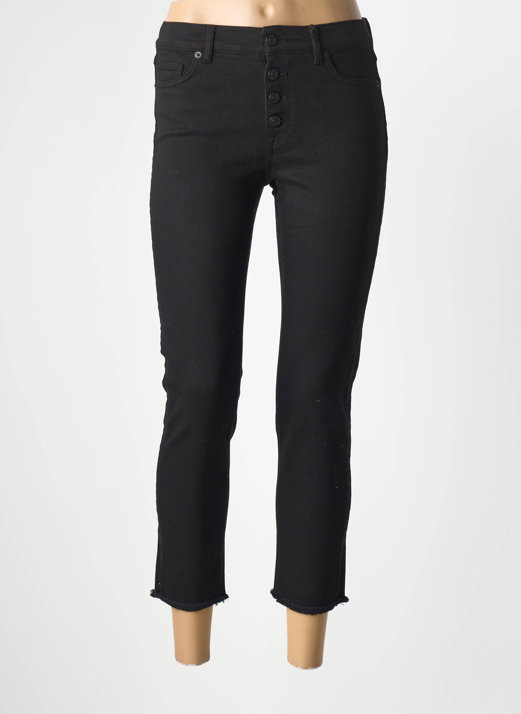 7/8 kelnės tamprumas normala dydis juodas NVY DENIM moteris