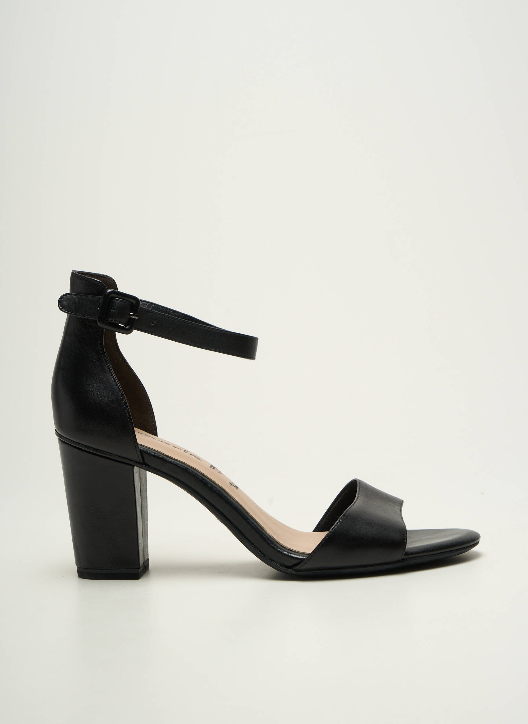 Sandalai/nu pėdos užsegimas su kaklo detalėmis kulnas nuo 7 iki 9 cm juodas TAMARIS moteris