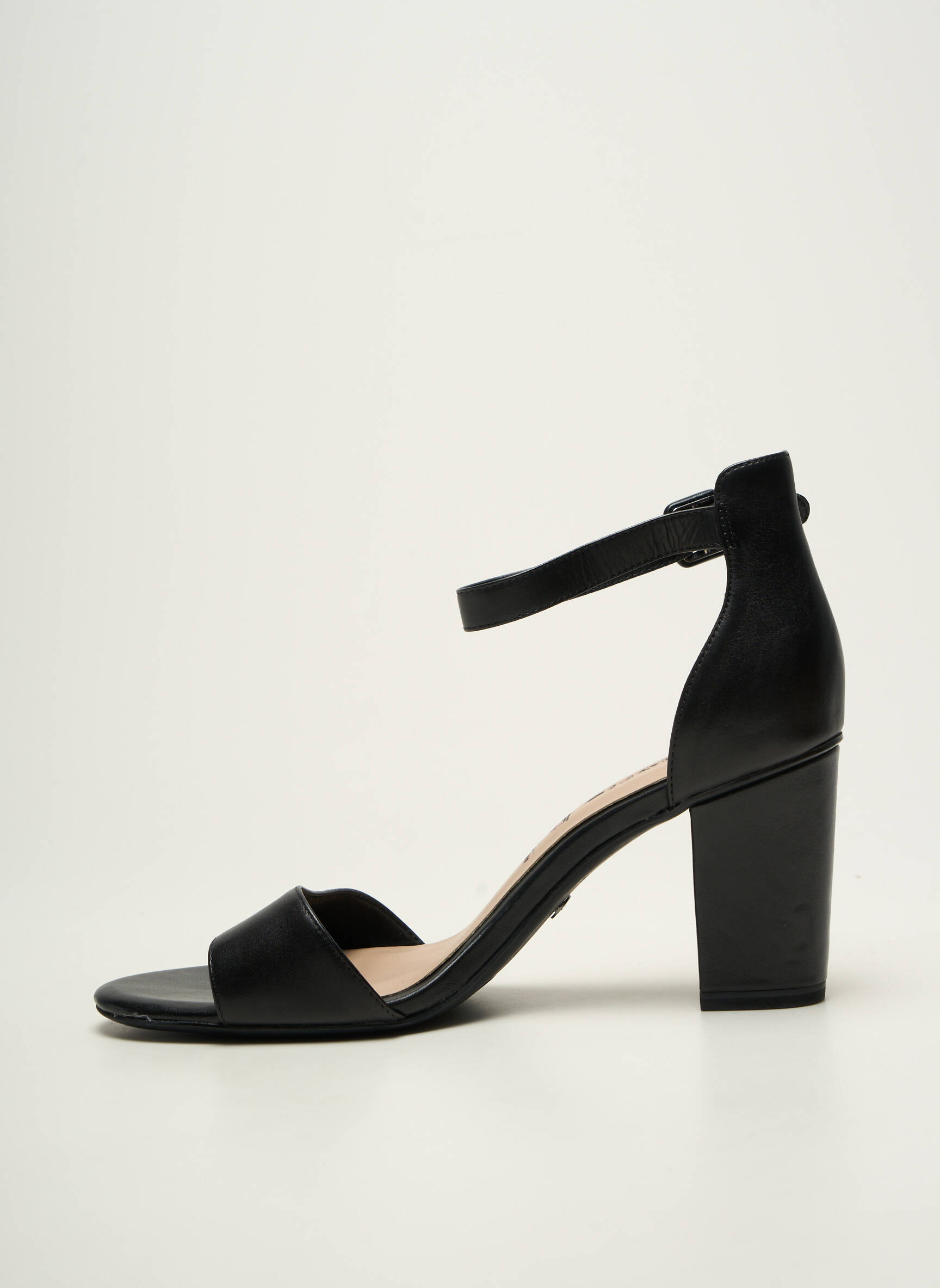 Sandalai/nu pėdos užsegimas su kaklo detalėmis kulnas nuo 7 iki 9 cm juodas TAMARIS moteris