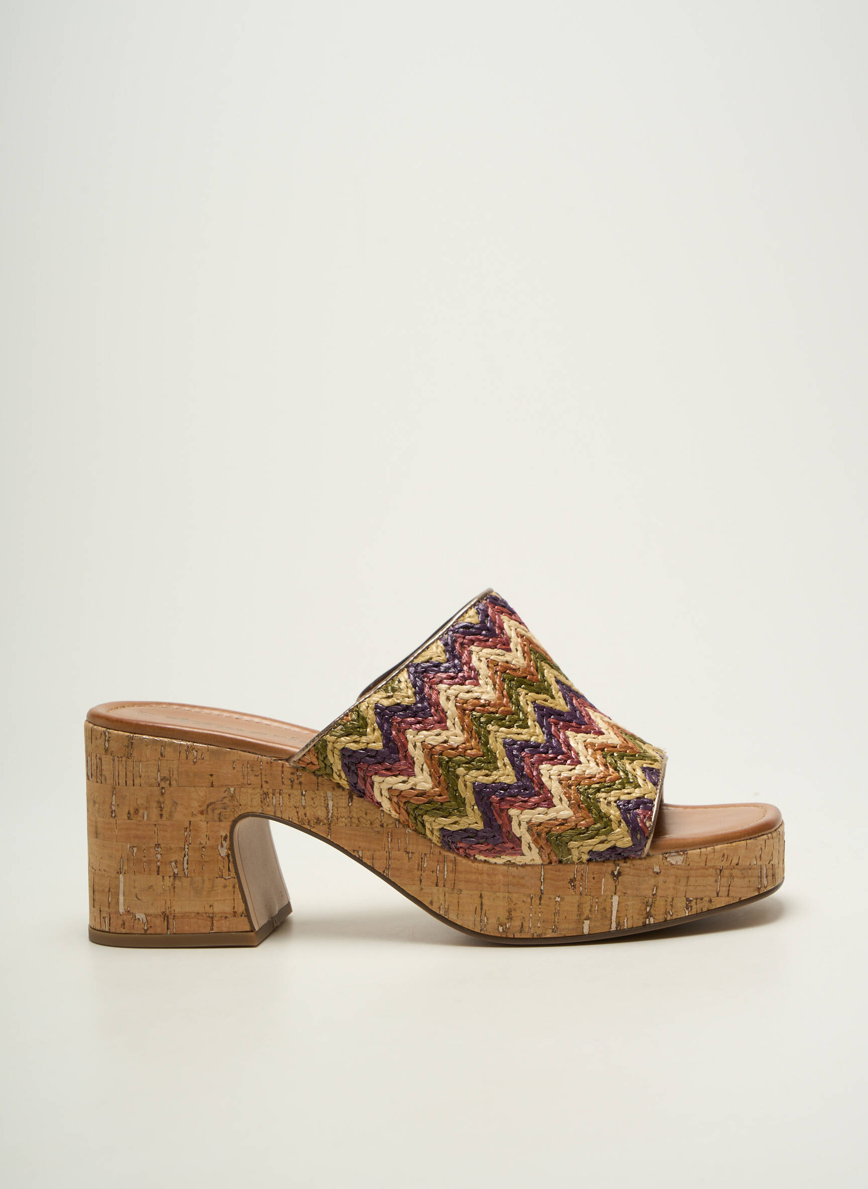 Mule/sabotai satino audinys kulnas nuo 7 iki 9 cm bežinis TAMARIS moteris