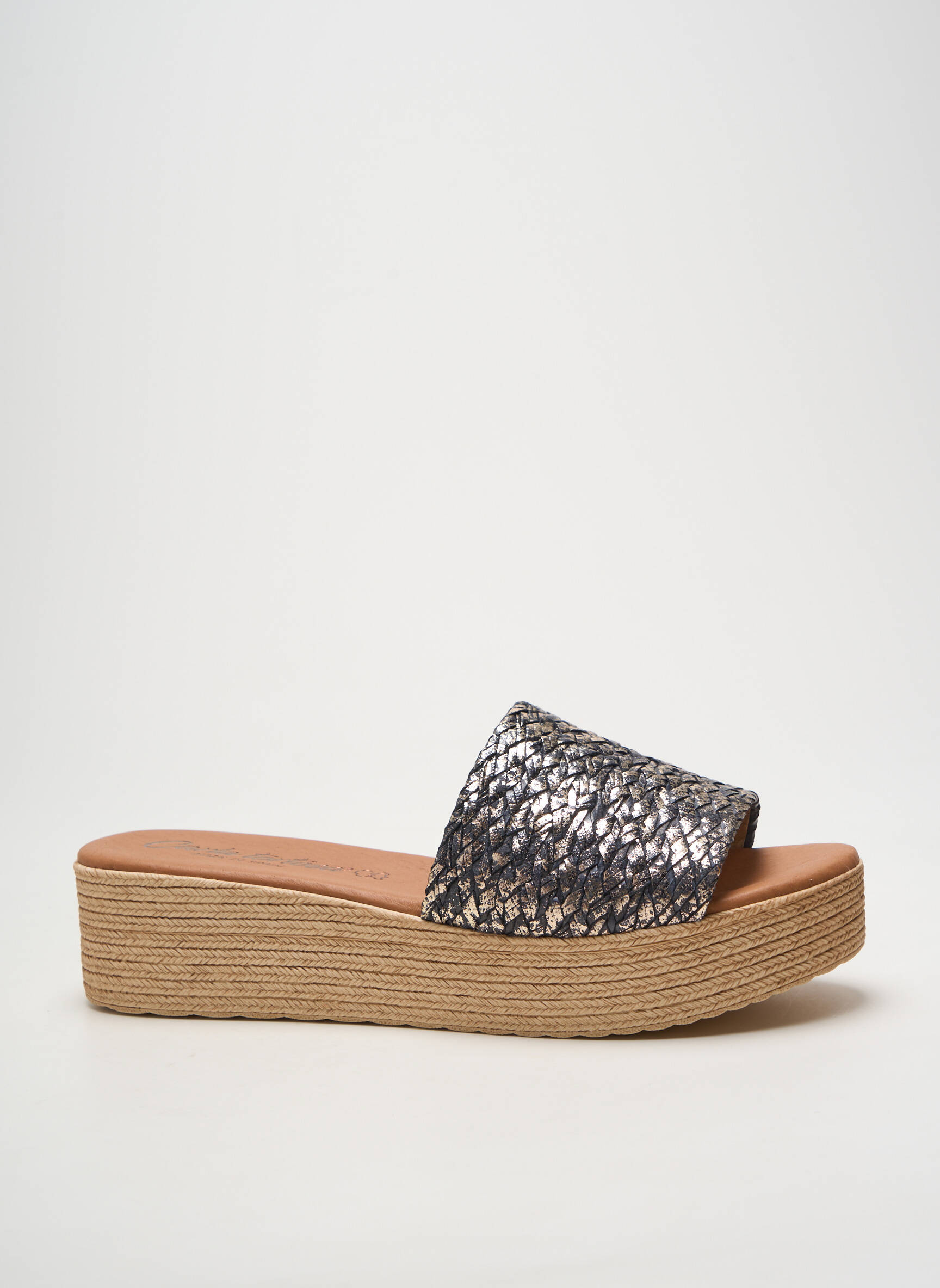 Mule/sabotai satino audinys kulnas nuo 4 iki 6 cm juodas CARLA TORTOSA moteris