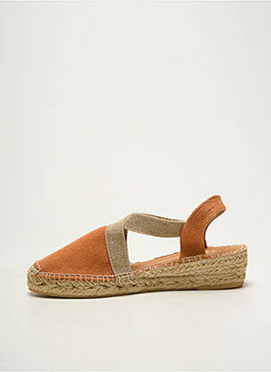 Espadrilės apvalus mygtukas plokščias kulnas iki 3 cm oranžinė TONI PONS moteris