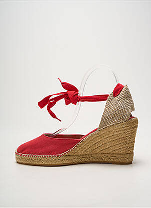 Espadrilės šnervių uždarymas kulnas nuo 7 iki 9 cm raudona TONI PONS moteris