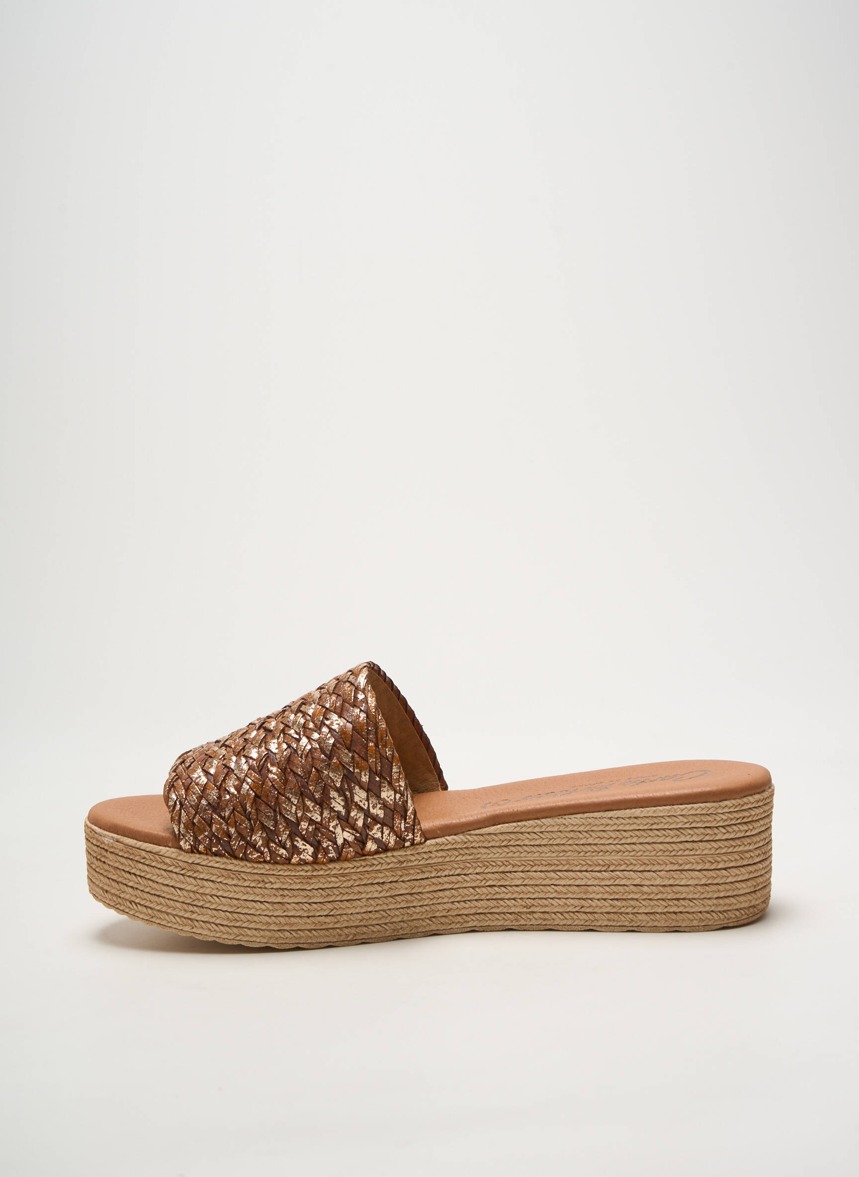 Mule/sabotai satino audinys kulnas nuo 4 iki 6 cm rudas CARLA TORTOSA moteris