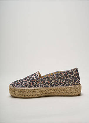 Espadrilės apvalus mygtukas kulnas nuo 4 iki 6 cm bežinis LA MAISON DE L'ESPADRILLE moteris