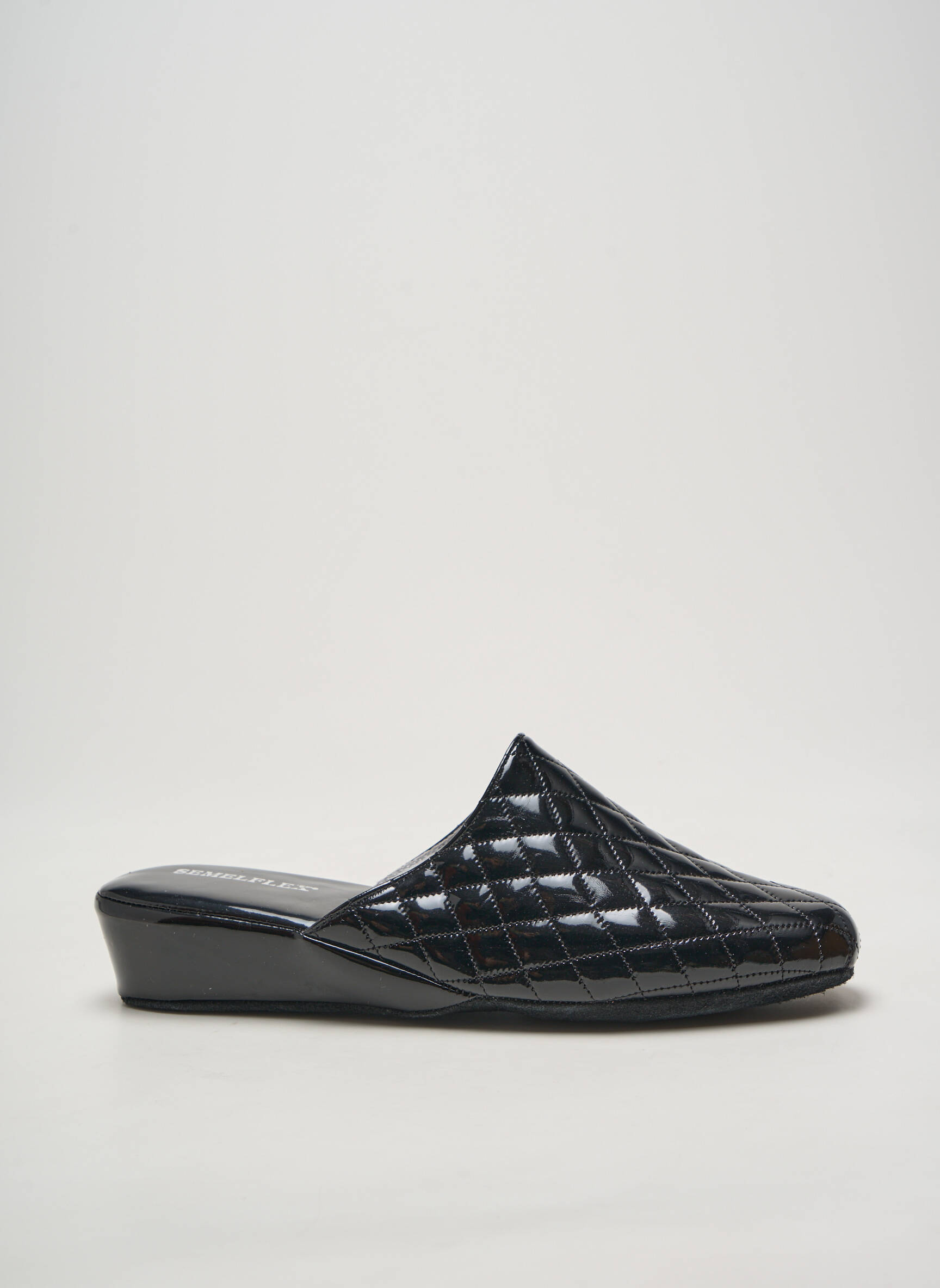 Bateliai/pantofliai satino audinys kulnas nuo 4 iki 6 cm juodas SEMELFLEX moteris