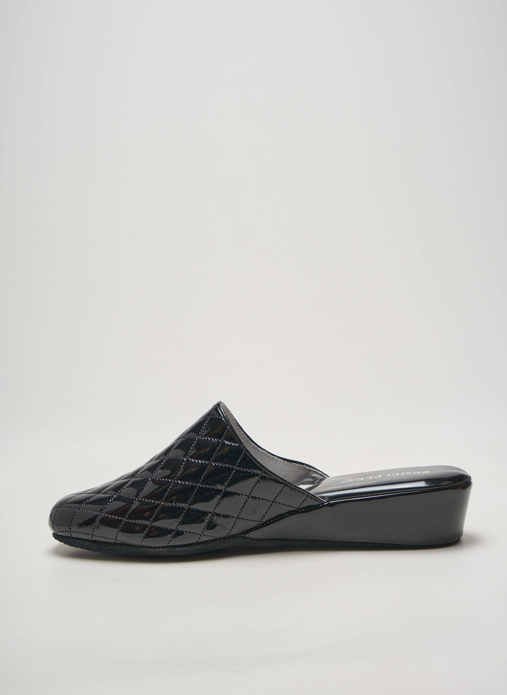 Bateliai/pantofliai satino audinys kulnas nuo 4 iki 6 cm juodas SEMELFLEX moteris