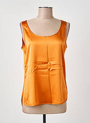 Viršūnė centrinė iškirptė be rankų oranžinė MAX MARA moteris