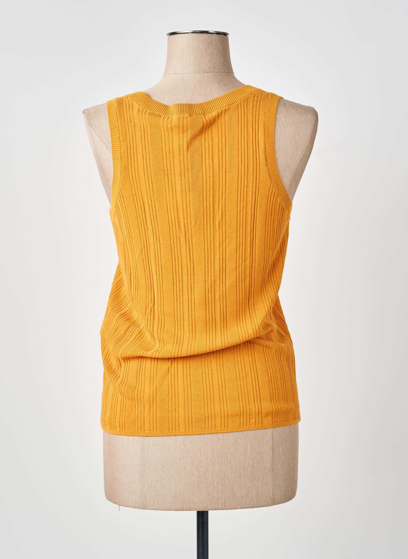 Viršūnė tamprumas be rankų geltona WEEKEND MAXMARA moteris