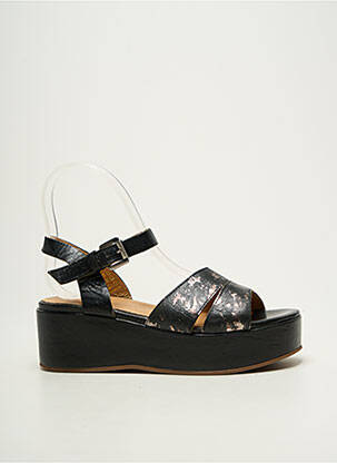 Sandalai/nu pėdos lygus medžiaga kulnas nuo 4 iki 6 cm juodas MINKA DESIGN moteris