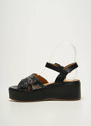 Sandalai/nu pėdos lygus medžiaga kulnas nuo 4 iki 6 cm juodas MINKA DESIGN moteris