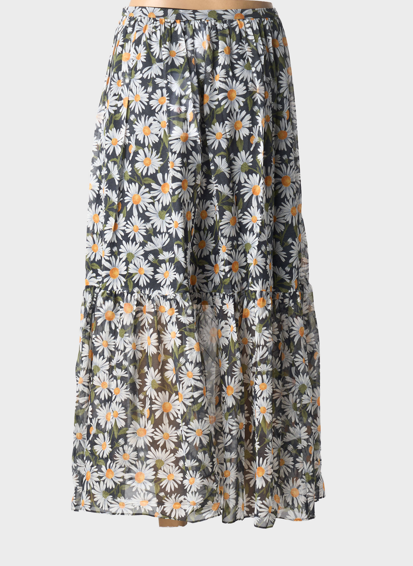 Ilgas sijonas sklandi forma juodas WEEKEND MAXMARA moteris