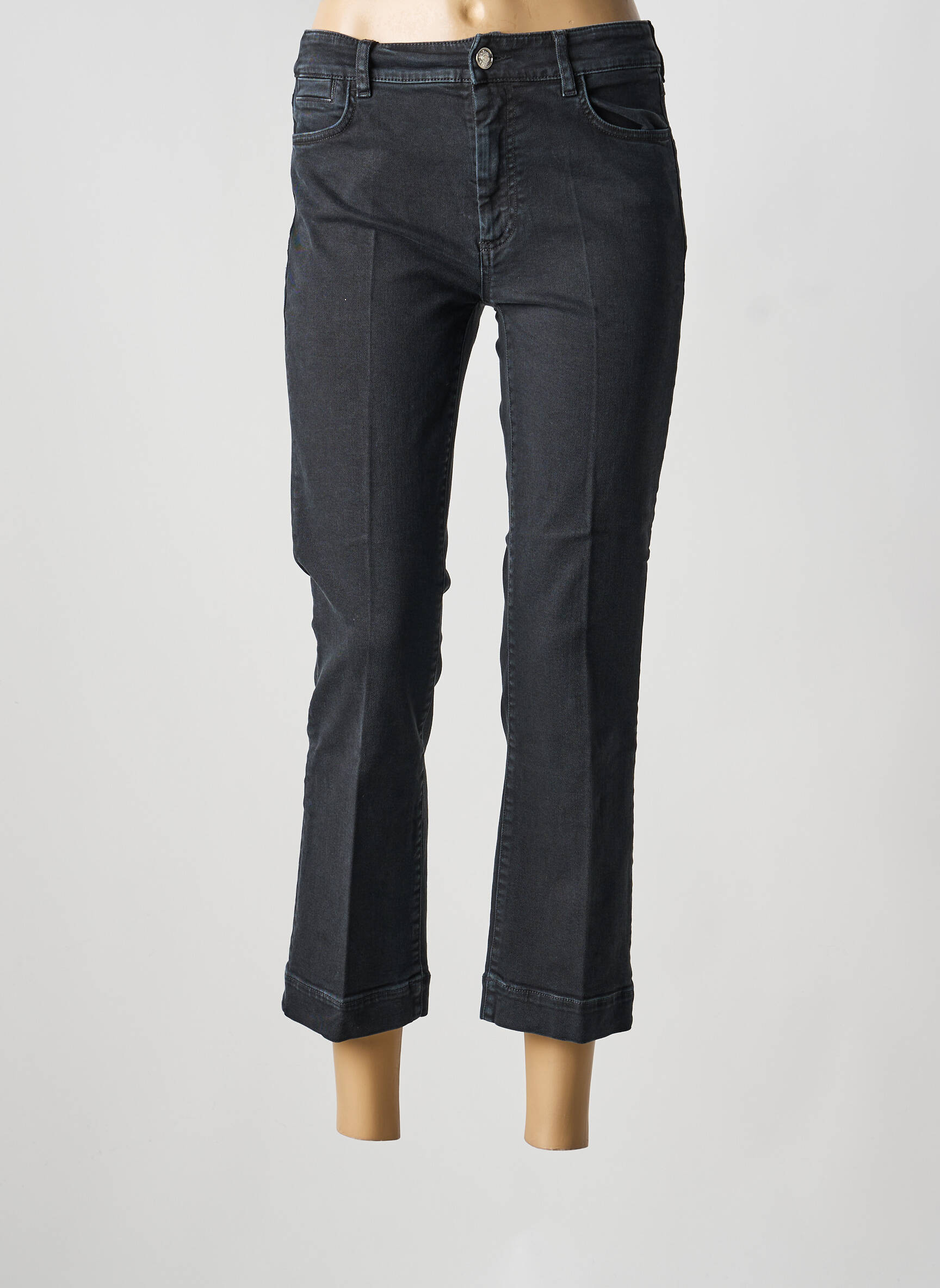 Bootcut džinsai aukšta talija aukšta talija juodas SPORTMAX moteris