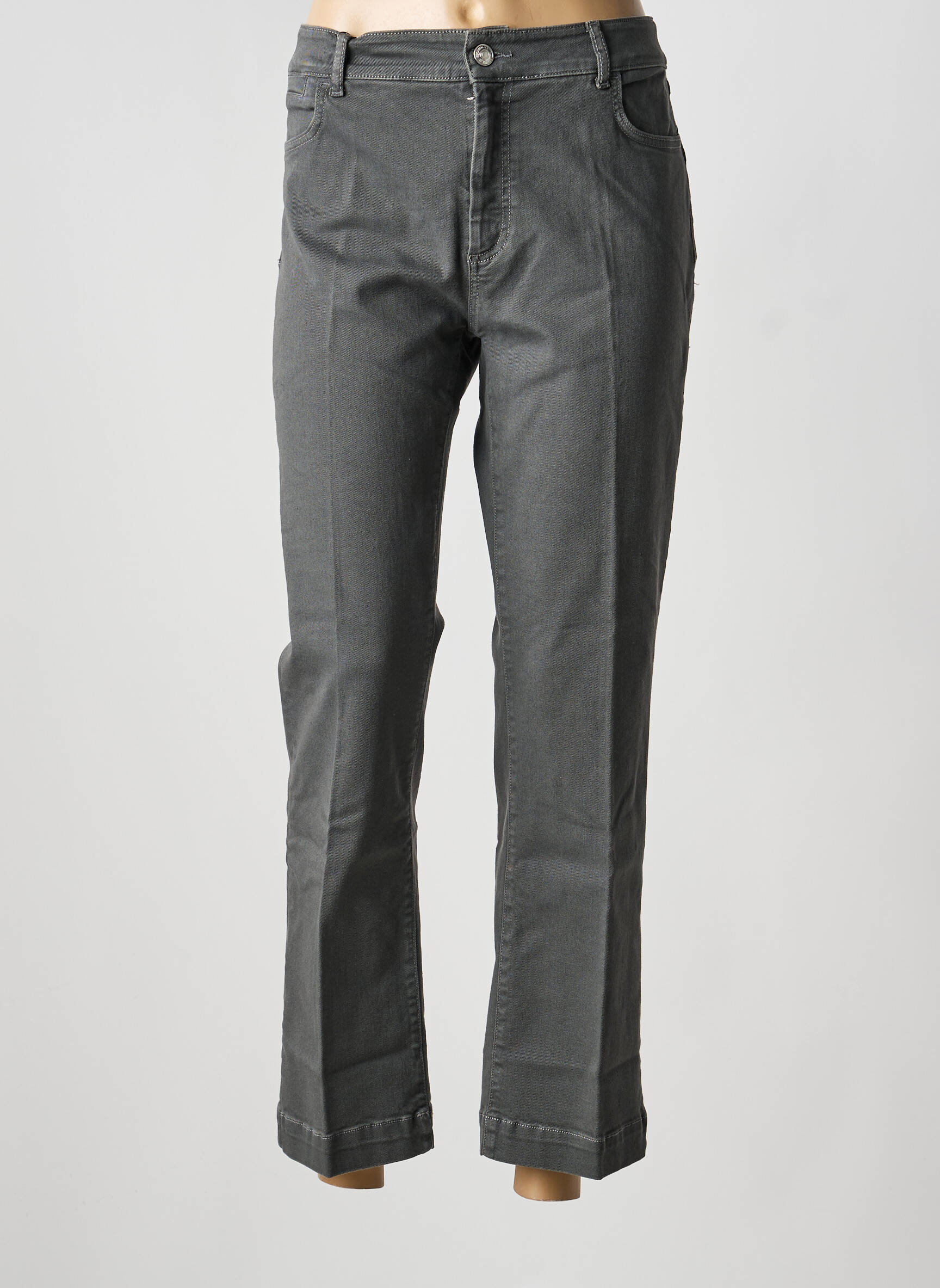 Bootcut džinsai aukšta talija aukšta talija pilka SPORTMAX moteris