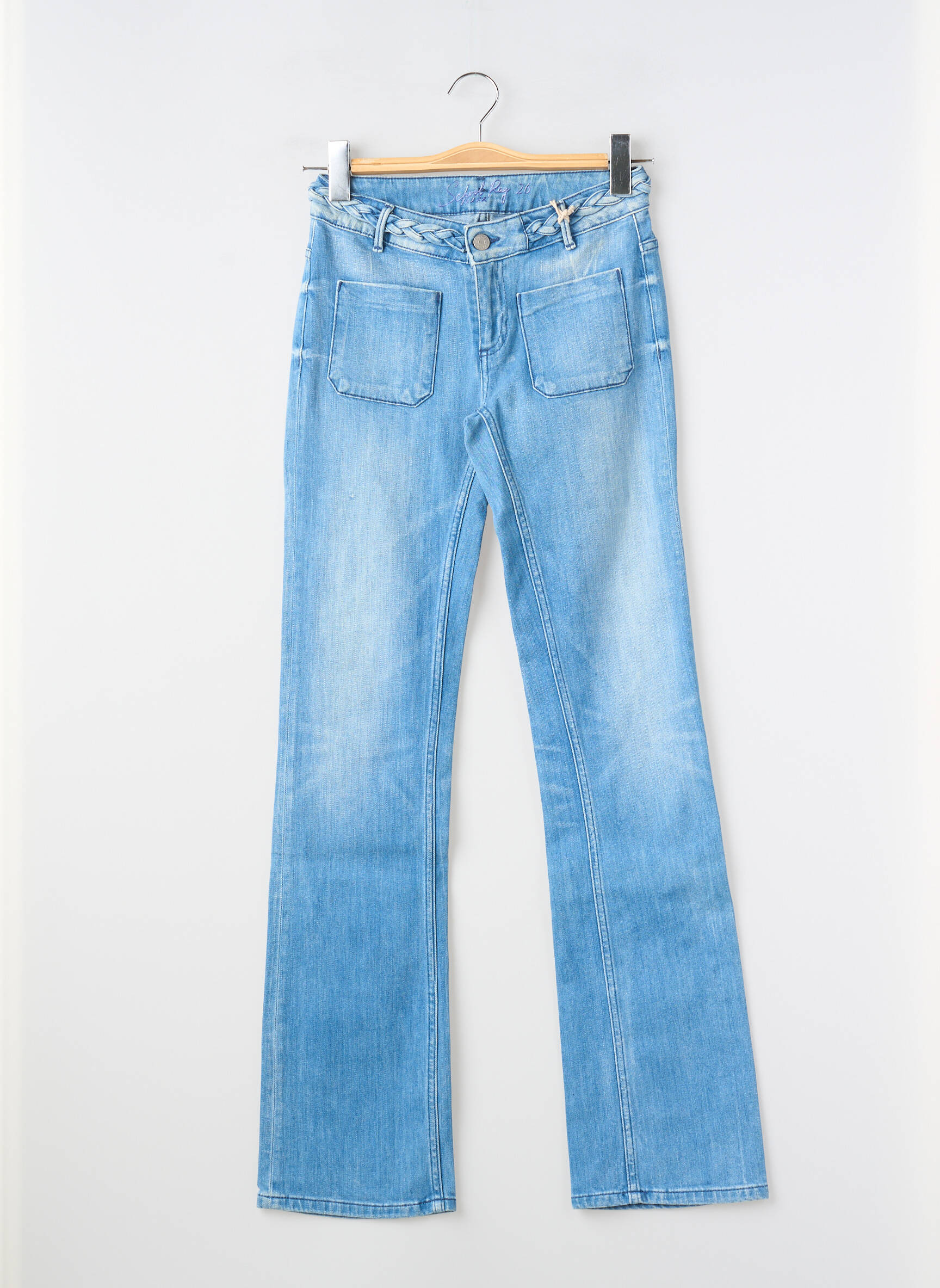 Bootcut džinsai tamprumas maža dydžio mėlyna SCHOOL RAG moteris