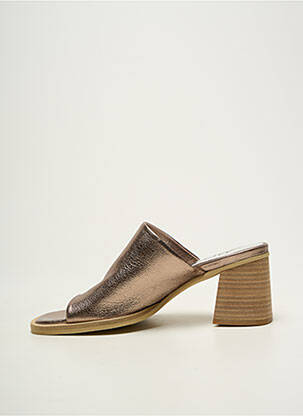 Mule/sabotai lygus audinys kulnas nuo 4 iki 6 cm rudas MYMA moteris