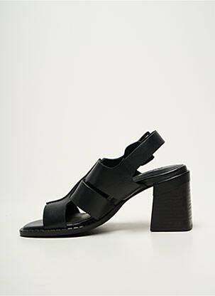 Sandalai/nu pėdos lygus medžiaga kulnas nuo 7 iki 9 cm juodas REGARD moteris