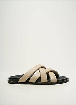 Mule/sabotai atvira pabaiga plokščias kulnas iki 3 cm bežinis MM BY MAXMARA moteris