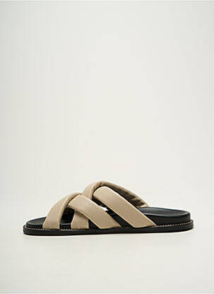 Mule/sabotai atvira pabaiga plokščias kulnas iki 3 cm bežinis MM BY MAXMARA moteris