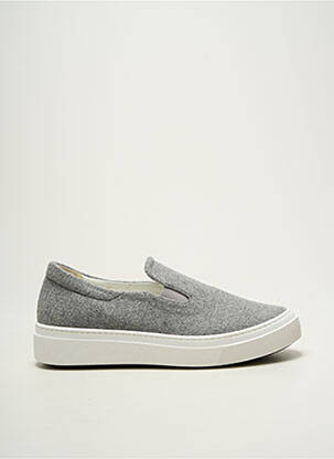 Slip-on batai apvalus mygtukas plokščias kulnas iki 3 cm pilka MAX MARA moteris